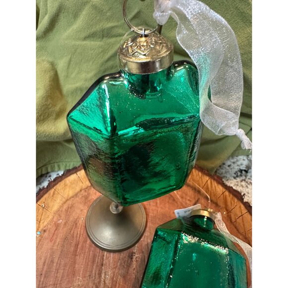 2 Dillards Trimsetter Christmas Maximus Collection Mercury Glass Jewel Ornament - Picture 6 of 11